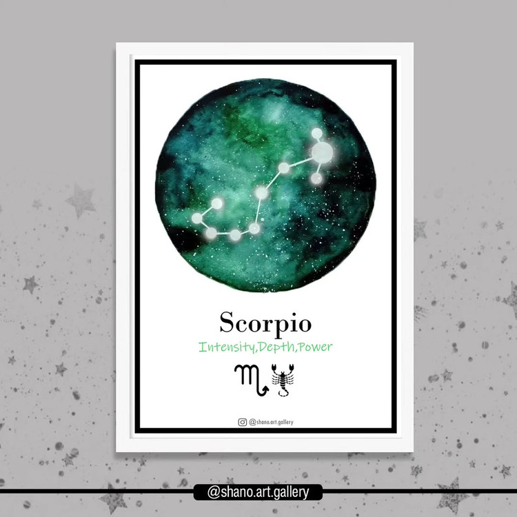 تابلو صور فلکی ماه تولد-آبان