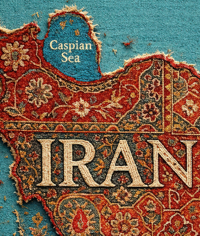 تابلو نقشه کشور ایران طرح 012